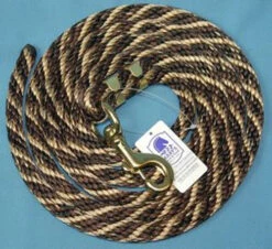 Nylon Lead Rope - Multi-Color -Equestrian Supply Store 091049 nylon lead rope brown hair 02005 79494.1527294820