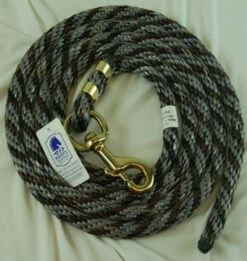 Nylon Lead Rope - Multi-Color -Equestrian Supply Store 091057 nylon lead rope grey hair 70810 02958.1527294819
