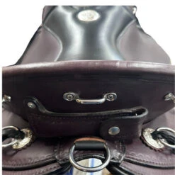 Circle Y Julie Goodnight Cascade Crossover SECOND -Equestrian Supply Store 2 jg cascade crossover trail walnut cantle circle y 67748.1687887727