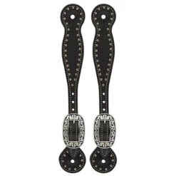 Weaver Leather Weaver Basketweave Floral Spot Thin Spur Straps