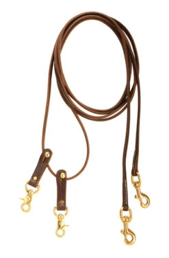 Tory Leather Pulley Draw Reins -Equestrian Supply Store 895 DO2 Pulley Draw Rein Dark Oil 11289.1598901954