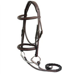 Nunn Finer Venice Fancy Stitch Pony Bridle -Equestrian Supply Store VENICE Venice Pony Bridle White Background 94535.1601488367