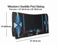 Professional's Choice Fuse Navajo Top Felt Pad 9 Professional's Choice Fuse Navajo Top Felt Pad -Equestrian Supply Store Western Saddle Pads size chart PC 01970.1676413909