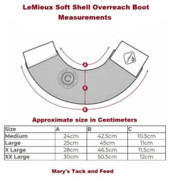LeMieux Lambswool Overreach Boots -Equestrian Supply Store Wrap Round OR Boot measure 85933.1638568631