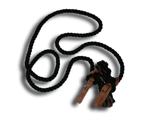 Buckaroo Cotton Single Rein With Slobber Straps 3 Buckaroo Cotton Single Rein With Slobber Straps