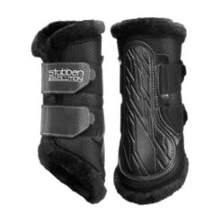 Stubben AirFlow Brushing Boots With Fleece 11 Stubben AirFlow Brushing Boots With Fleece -Equestrian Supply Store airflow brushing boots with fleece medium black hero 24451 stubben 88798.1680630430