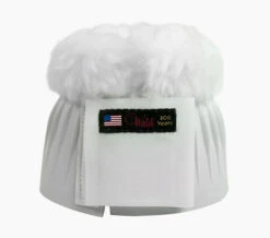 Walsh Velcro Bell Boot With Sheepskin -Equestrian Supply Store bell boot sheepskin white walsh 50653.1655845417