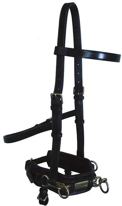 Bobby's English Tack Leather Lunge Caveson 3 Bobby's English Tack Leather Lunge Caveson