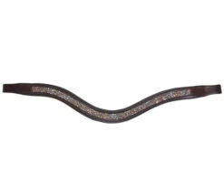 Black Oak Stormy Rose Curved Browband -Equestrian Supply Store black oak stormy rose curve brow band brown 135102 kl select 19483.1668206289