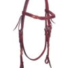 BLR Blood Knot Brow Headstall -Equestrian Supply Store blood knot brow hs latigo 2154 LAT buffalo leather 90220.1648319108