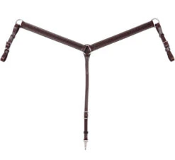 Circle Y Bluestem Breast Collar -Equestrian Supply Store bluestem breast collar chestnut 1040 10 ST circle y 62160.1691200220