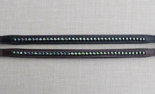 Red Barn Green Crystal Browband 3 Red Barn Green Crystal Browband