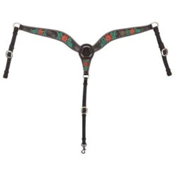Circle Y Cactus Flower Breast Collar -Equestrian Supply Store cactus flower breast collar 1000 23 SC circle y 62023.1613591802