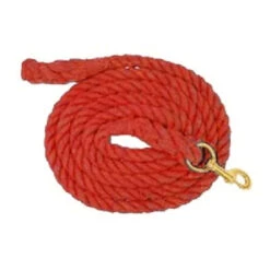 Heavy Cotton Lead Rope -Equestrian Supply Store cotton lead rope 10ft red 46317701 partrade 44120.1670430765