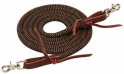 Weaver Leather Weaver EcoLuxe Round Trail Rein -Equestrian Supply Store ecoluxe round trail rein brown black 353260810112 weaver 55192.1673480550