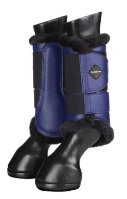 LeMieux Fleece Lined Brushing Boots 15 LeMieux Fleece Lined Brushing Boots -Equestrian Supply Store fleece lined brushing boots ink blue pair 4040 lemieux 09447.1636831558