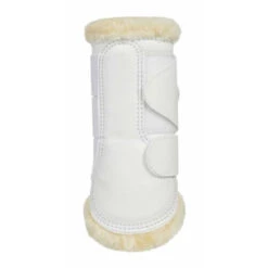 LeMieux Fleece Lined Brushing Boots 23 LeMieux Fleece Lined Brushing Boots -Equestrian Supply Store fleece lined brushing boots white side 8950 lemieux 01933.1636831266