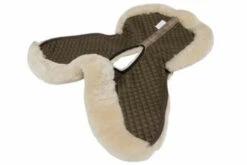Fleeceworks Sheepskin PJ Wither Relief Half Pad -Equestrian Supply Store fleeceworks butterfly pj half pad 1 60564.1593371604