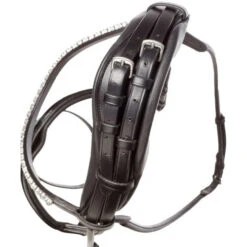 Kavalkade Florina Rolled Snaffle Bridle -Equestrian Supply Store florina rolled snaffle black headpeice 191 47 blk kavalkade 79426.1680908704
