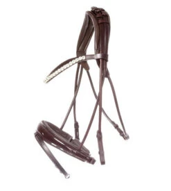 Kavalkade Florina Rolled Snaffle Bridle -Equestrian Supply Store florina snaffle bridle brown 19047 02 kavalkade 53131.1680908679