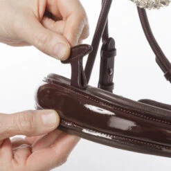 Kavalkade Florina Rolled Snaffle Bridle -Equestrian Supply Store florina snaffle bridle brown KSH4 19047 02 kavalkade 77264.1680908731