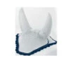 USG Fly Bonnets -Equestrian Supply Store fly veil white navy usg 29557.1589058241