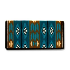 Mayatex Flying Eagle Navajo Blanket -Equestrian Supply Store flying eagle navajo teal brown 1466 1 mayatex 33250.1647202701