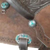 Alamo Saddlery Geo Aztec Barrel Saddle -Equestrian Supply Store geo barrel brown detail2 GEO AZTEC alamo 38344.1650487046