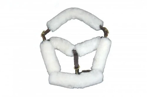 Fleeceworks Sheepskin Halter Cover Set - 6 PIECE 4 Fleeceworks Sheepskin Halter Cover Set - 6 PIECE - Image 2