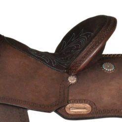 High Horse Lindale Barrel Saddle By Circle Y -Equestrian Supply Store high horse lindale barrel saddle chocolate seat 6228 745C circle y 64636.1579208342