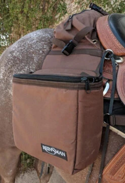 Reinsman Insulated Cooler Saddle Bag -Equestrian Supply Store insulated cantle saddle bag brown horse 9186bn reinsman 87387.1674844643