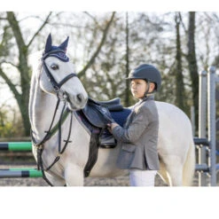 LeMieux Junior Pro Jump Square Pad -Equestrian Supply Store junior pro jump navy lifestyle 5830 lemieux 96967.1636587410