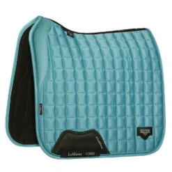 LeMieux Loire Memory Foam Dressage Pad -Equestrian Supply Store loire drsg memory azure side 4359 lemieux 50710.1677098421