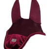 HKM Mellow Velvet Fly Bonnet -Equestrian Supply Store mellow velvet fly bonnet wine red 13615 3100 0650 hkm 01702.1666914953