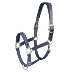 Schockemohle Memphis Fleece Lined Halter -Equestrian Supply Store memphis breakaway navy 1311 00020 schockemoehle 92397.1650664917
