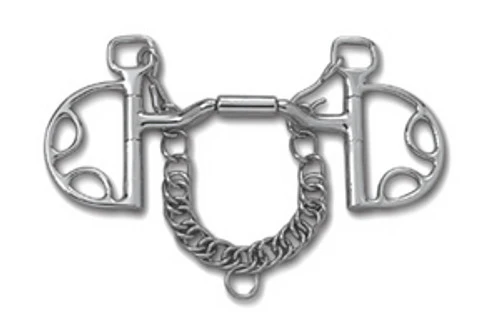 Myler Forward Tilt Ported Barrel Kimberwick - MB 36 - Level 2-3 3 Myler Forward Tilt Ported Barrel Kimberwick - MB 36 - Level 2-3