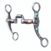 Professional's Choice Turquoise Dot Shank Hinged Port -Equestrian Supply Store pcb 144 professionals choice turquoise dot hinged port bit 18599 41583.1527298905