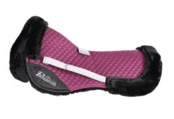 Shires Performance Suede Half Pad -Equestrian Supply Store performance suede halfpad PLUM 5263 shires 04442.1637184383