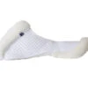 Fleeceworks Sheepskin PJ Wither Relief Half Pad -Equestrian Supply Store pj butterfly half pad white side fleeceworks 12259.1593371620