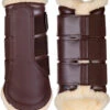 HKM Comfort Protection Boots -Equestrian Supply Store protection boots brown hero 85852100.0635 hkm 74011.1682381610