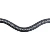 Red Barn Pearl Curved Browband -Equestrian Supply Store rb pearl curved browband black kl select 91197.1689115546