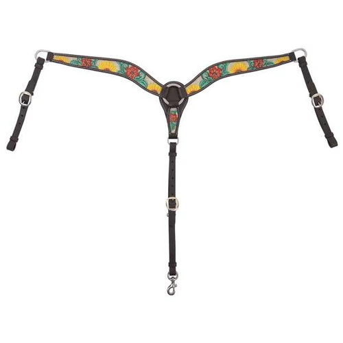 Circle Y Rising Sunflower Breast Collar 5 Circle Y Rising Sunflower Breast Collar - Image 3