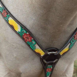 Circle Y Rising Sunflower Breast Collar
