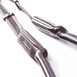 Kavalkade Rolled Rubberized Reins With Stops -Equestrian Supply Store rolled rubberized reins stops brown closeup 22312 kavalkade 47791.1680906345