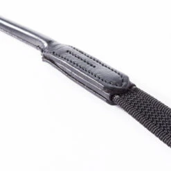 Kavalkade Rolled Rubberized Reins With Stops -Equestrian Supply Store rolled ruberized reins stops black detail 223 12 black kavalkade 66808.1680906300