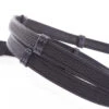 Kavalkade Rolled Rubberized Reins With Stops -Equestrian Supply Store rolled ruberized reins stops black grip 223 12 black kavalkade 38728.1680906189