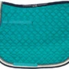 USG All Purpose/Close Contact Square Pad -Equestrian Supply Store saddle pad lake ecru navy usg 13619.1589057199