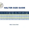 Black Oak Willow Halter -Equestrian Supply Store size chart halters kl select 16527.1682796987