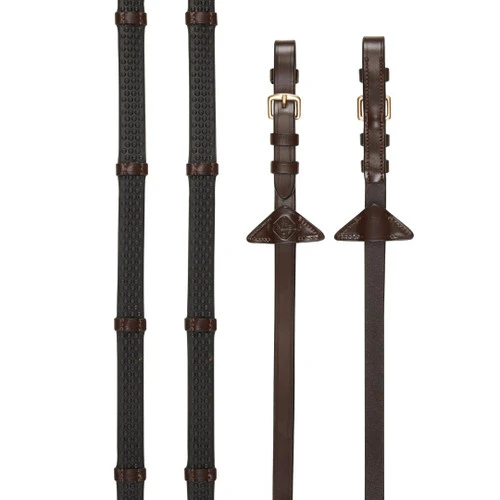 LeMieux Soft Rubber Reins With Stops 3 LeMieux Soft Rubber Reins With Stops