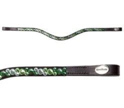 Kavalkade Sparkle Curved Browband 14 Kavalkade Sparkle Curved Browband -Equestrian Supply Store sparkle green curved brow black green hero 202 15 blk green kavalkade 63505.1680800639
